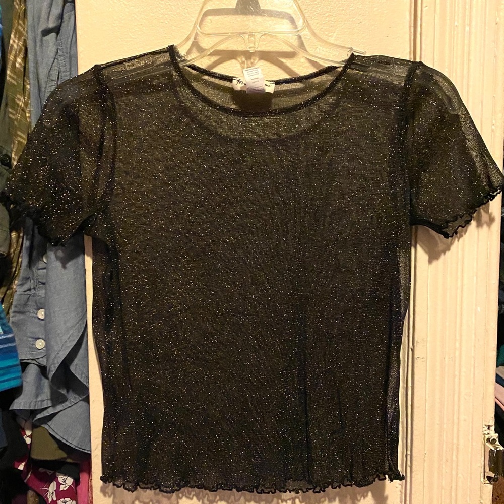 For Love and Lemons Sheer Crop Top
